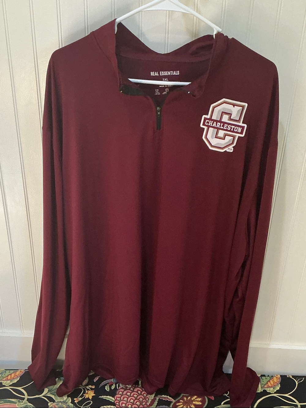 Essentials Maroon College of Charleston Quarter-Zip